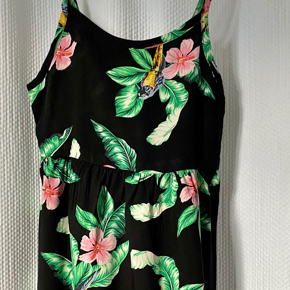 Girl's Old Navy Sundress, Top. Tropical Flowers, Spaghetti Strap. Summer, M 8